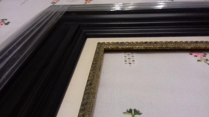 Antig&uuml;edades: MOLDURA CON COMPLEMENTO. PARA 73X60. NUEVA. A ESTRENAR. - Foto 6