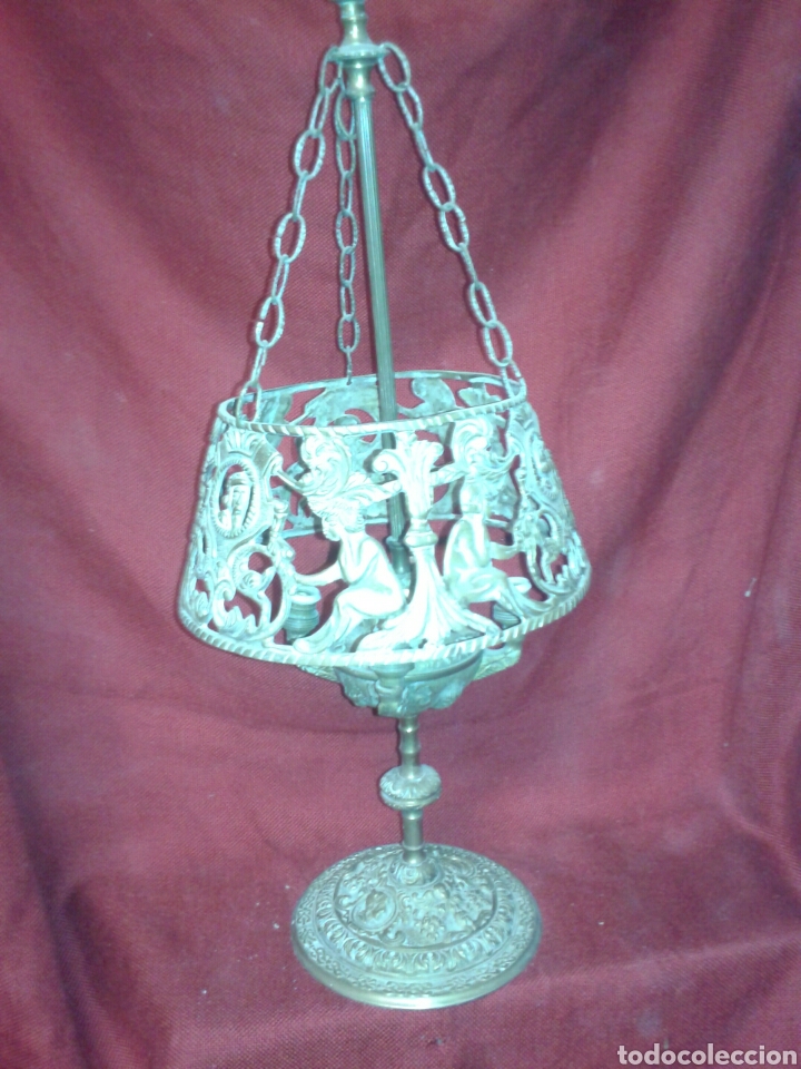 Antig&uuml;edades: ANTIGUA LAMPARA EN BRONCE - Foto 1