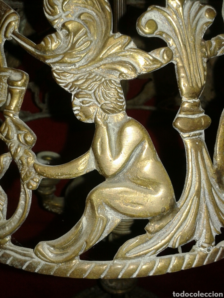 Antig&uuml;edades: ANTIGUA LAMPARA EN BRONCE - Foto 6