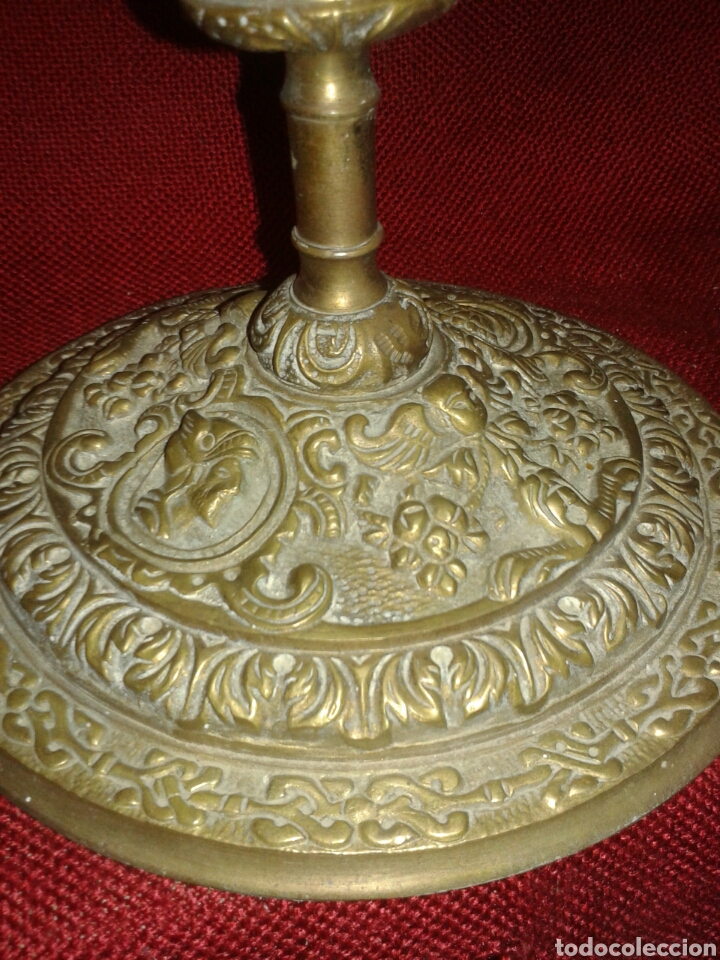Antig&uuml;edades: ANTIGUA LAMPARA EN BRONCE - Foto 8