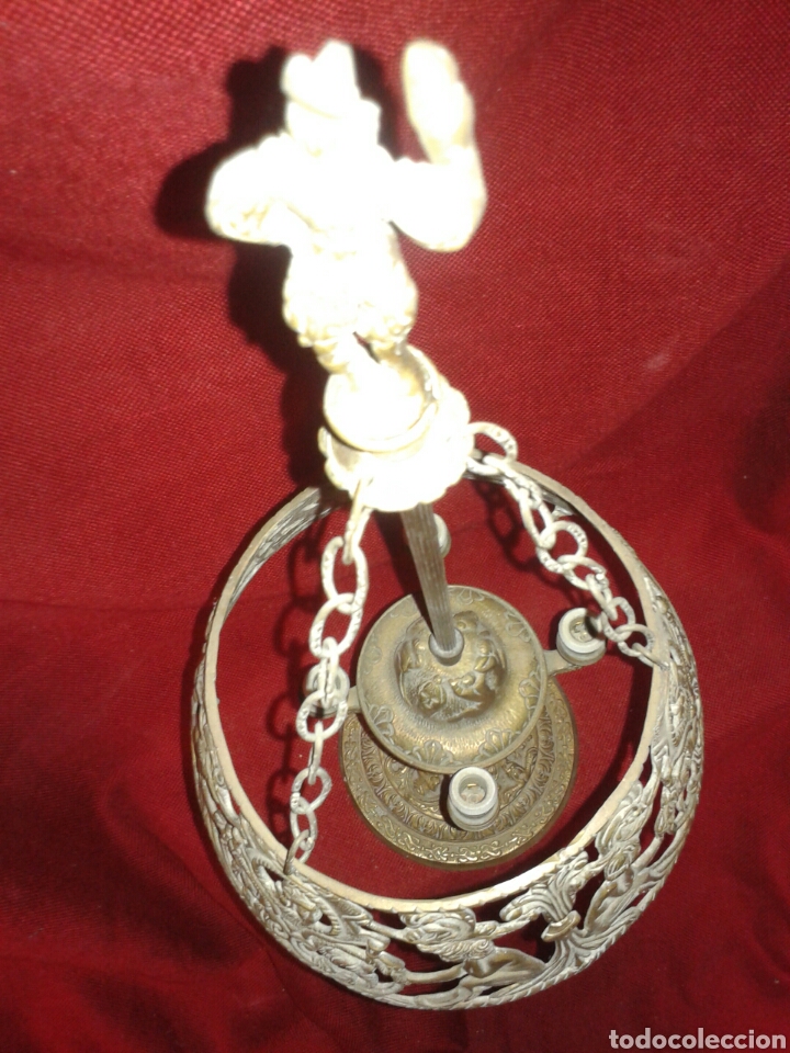 Antig&uuml;edades: ANTIGUA LAMPARA EN BRONCE - Foto 11