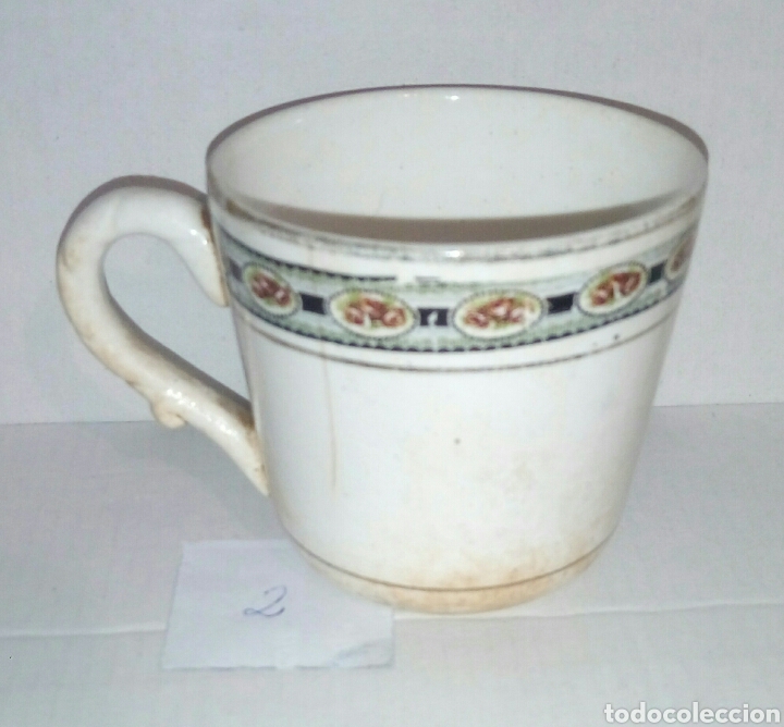 Antig&uuml;edades: Taza porcelana. Sello base - Foto 1