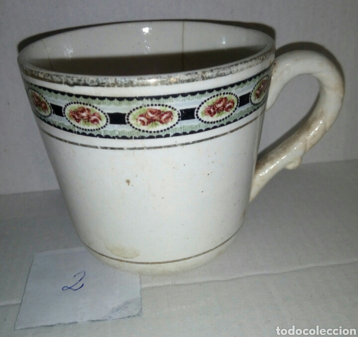 Antig&uuml;edades: Taza porcelana. Sello base - Foto 2
