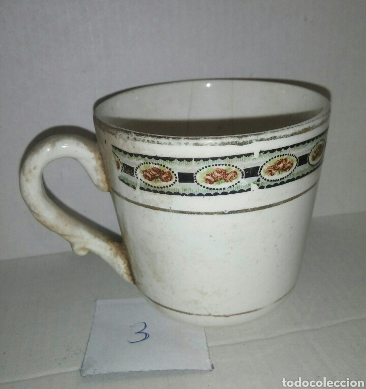 Antig&uuml;edades: Taza porcelana - Foto 1