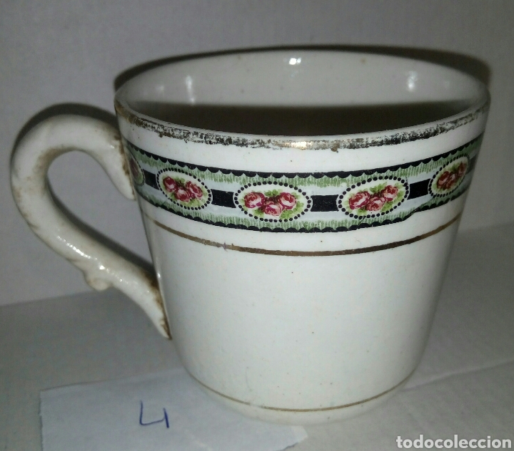 Antig&uuml;edades: Taza porcelana - Foto 1