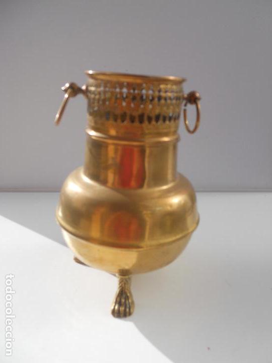 Antig&uuml;edades: JARRON DE BRONCE, LATON DE 20 CM DE ALTO - Foto 1