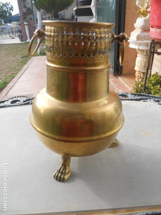 Antig&uuml;edades: JARRON DE BRONCE, LATON DE 20 CM DE ALTO - Foto 3