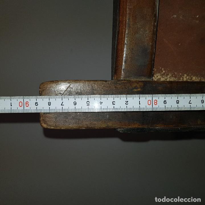Antig&uuml;edades: SILLA MADERA CUERO ANTIGUA - Foto 4