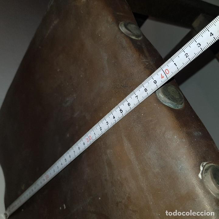 Antig&uuml;edades: SILLA MADERA CUERO ANTIGUA - Foto 5