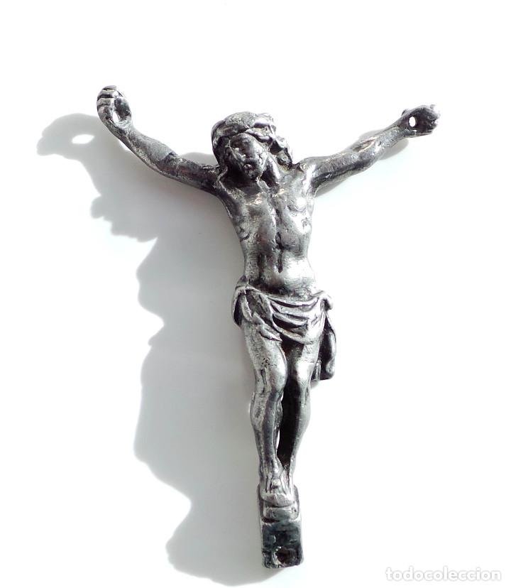 Antig&uuml;edades: ANTIGUO CRISTO DE ESTA&Ntilde;O - 6X7 CM - Foto 1