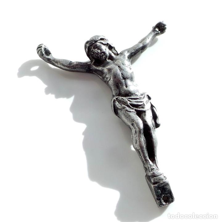Antig&uuml;edades: ANTIGUO CRISTO DE ESTA&Ntilde;O - 6X7 CM - Foto 2