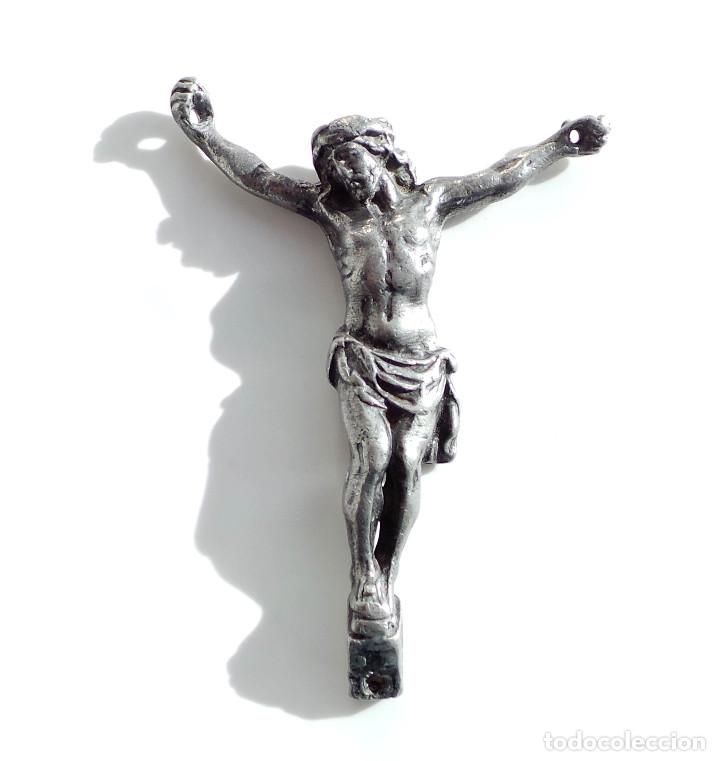 Antig&uuml;edades: ANTIGUO CRISTO DE ESTA&Ntilde;O - 6X7 CM - Foto 3