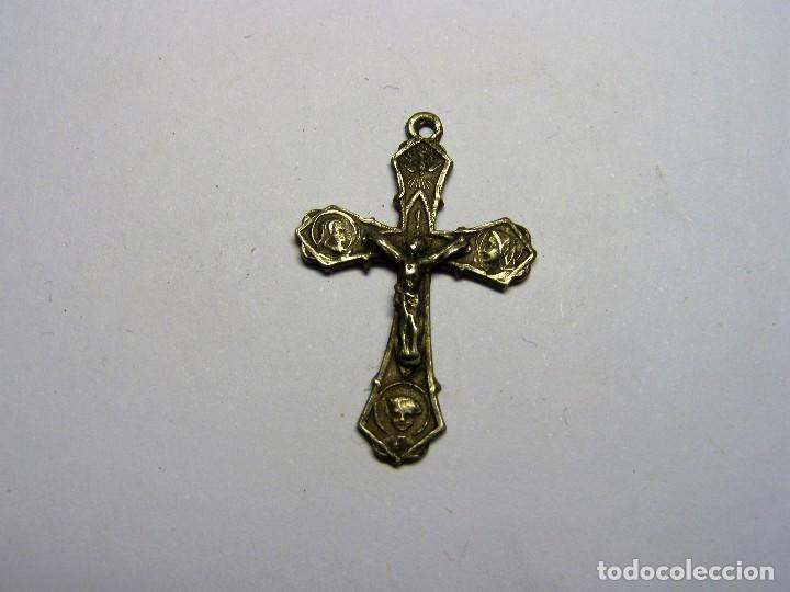 Antig&uuml;edades: Crucifijo antiguo de plata. - Foto 1