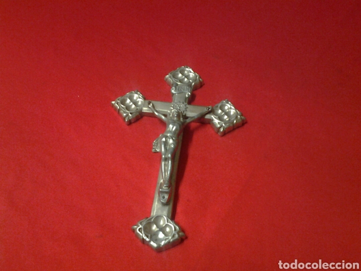 Antig&uuml;edades: Crucifijo antiguo mazizo - Foto 3