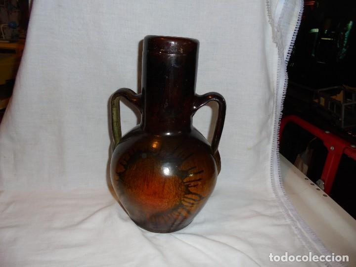 Antig&uuml;edades: JARRON DE CERAMICA PINTADA CON PITORRO - Foto 6