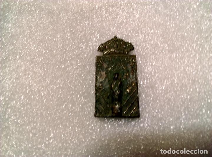 Antig&uuml;edades: Antigua Placa religiosa virgen - Foto 2