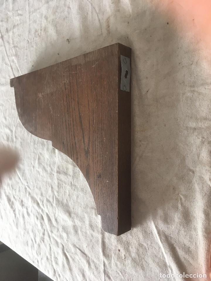 Antig&uuml;edades: PAREJA CANES DE MADERA PARA BALDA - Foto 4