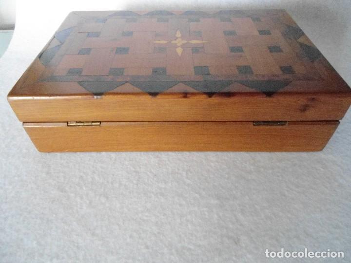 Antig&uuml;edades: ANTIGUA CAJA CON TARACEA - Foto 5
