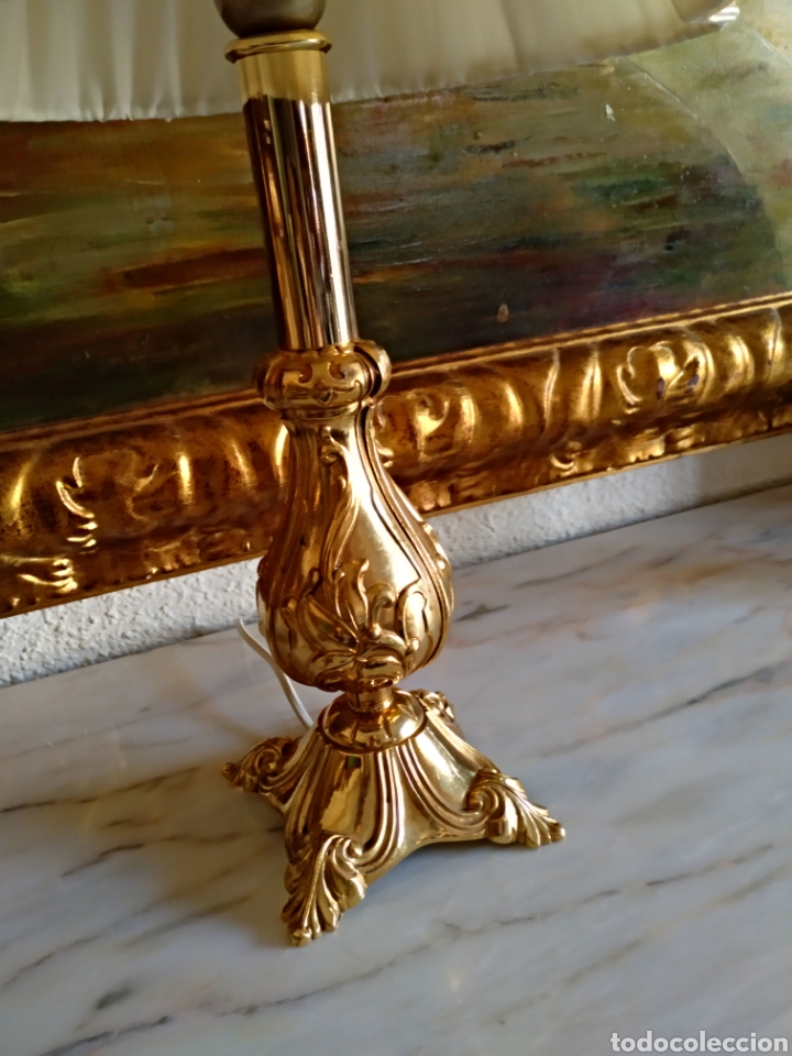 Antig&uuml;edades: Espectacular l&aacute;mpara en bronce con ba&ntilde;o de oro - Foto 3
