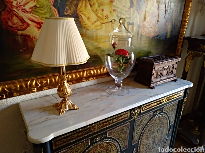 Antig&uuml;edades: Espectacular l&aacute;mpara en bronce con ba&ntilde;o de oro - Foto 9