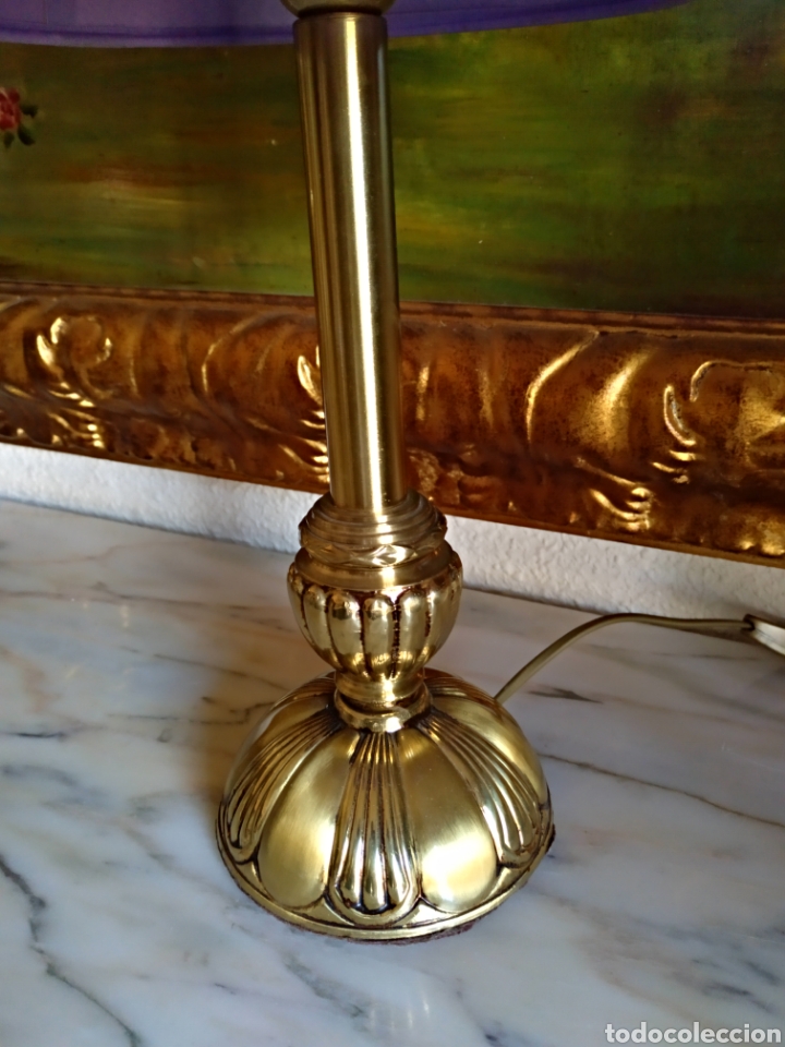 Antig&uuml;edades: Bonita l&aacute;mpara de bronce - Foto 2