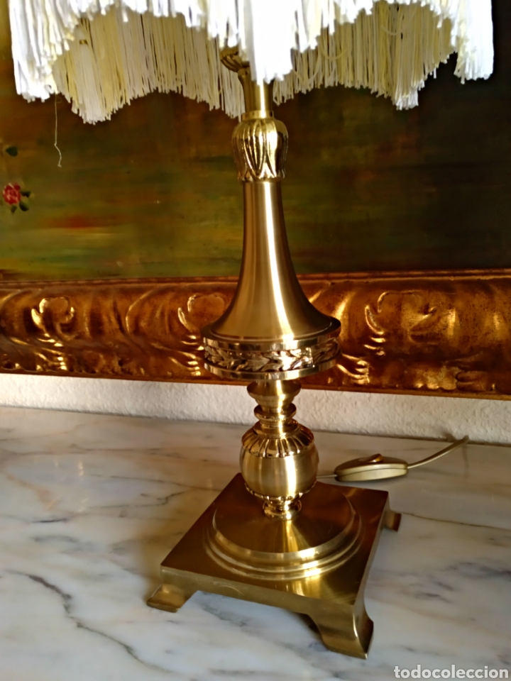 Antig&uuml;edades: Preciosa l&aacute;mpara de bronce - Foto 2