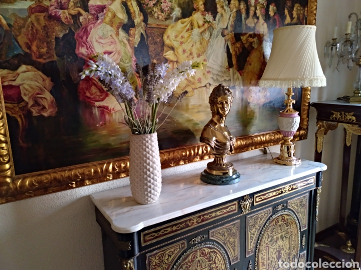 Antig&uuml;edades: Jarr&oacute;n con lavanda y narcisos artificiales - Foto 2