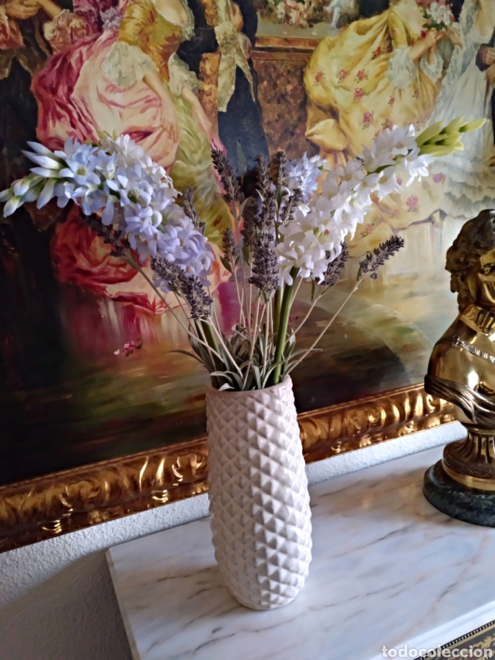 Antig&uuml;edades: Jarr&oacute;n con lavanda y narcisos artificiales - Foto 4