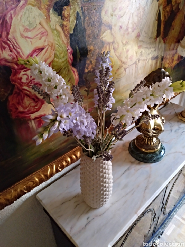 Antig&uuml;edades: Jarr&oacute;n con lavanda y narcisos artificiales - Foto 6