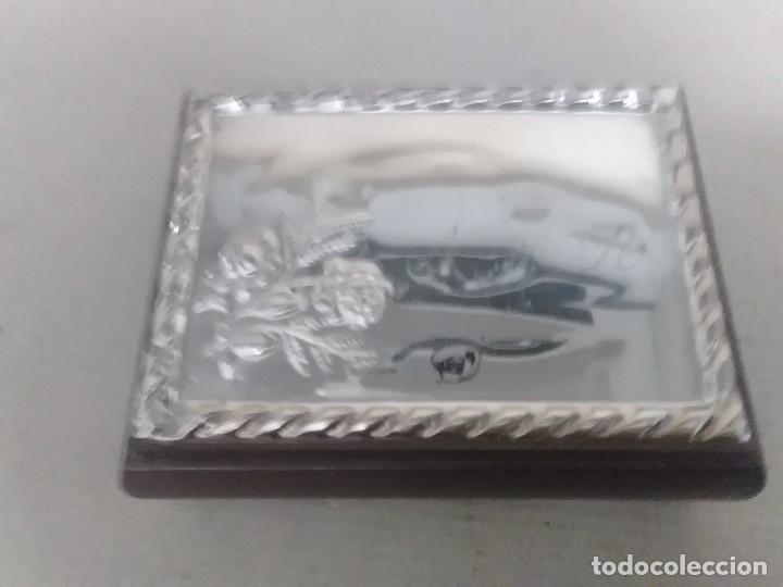 Antig&uuml;edades: Caja de madera y plata 925 (12x9x4) - Foto 2