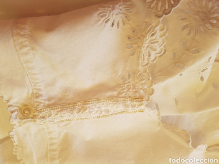 Antig&uuml;edades: Camisa de dormir , camis&oacute;n en algod&oacute;n bordado a mano - Foto 4