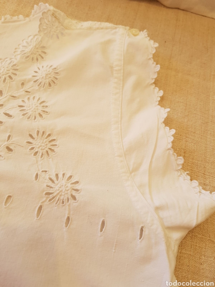 Antig&uuml;edades: Camisa de dormir , camis&oacute;n en algod&oacute;n bordado a mano - Foto 5