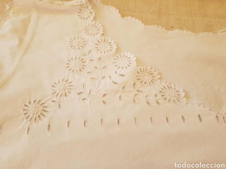 Antig&uuml;edades: Camisa de dormir , camis&oacute;n en algod&oacute;n bordado a mano - Foto 7
