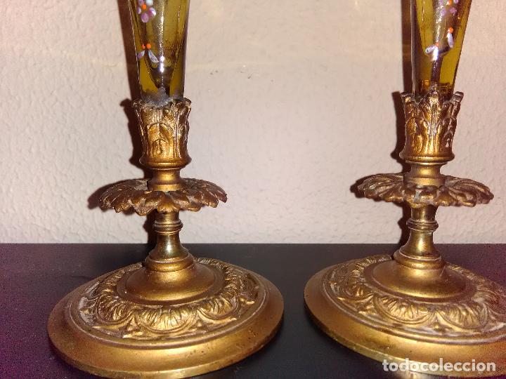 Antig&uuml;edades: pareja de violeteros, tuliperos, soliflore - Foto 4