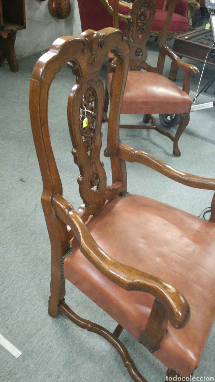 Antig&uuml;edades: Sillones de madera de Casta&ntilde;o jm/ - Foto 2