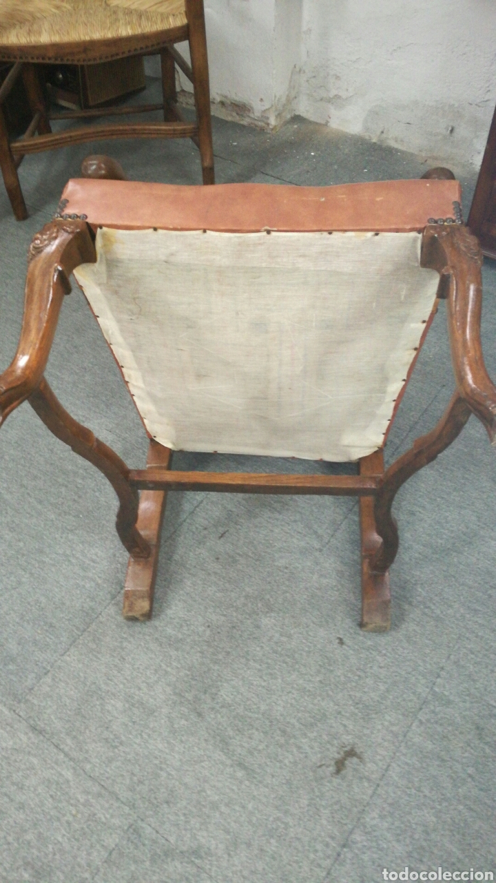 Antig&uuml;edades: Sillones de madera de Casta&ntilde;o jm/ - Foto 5