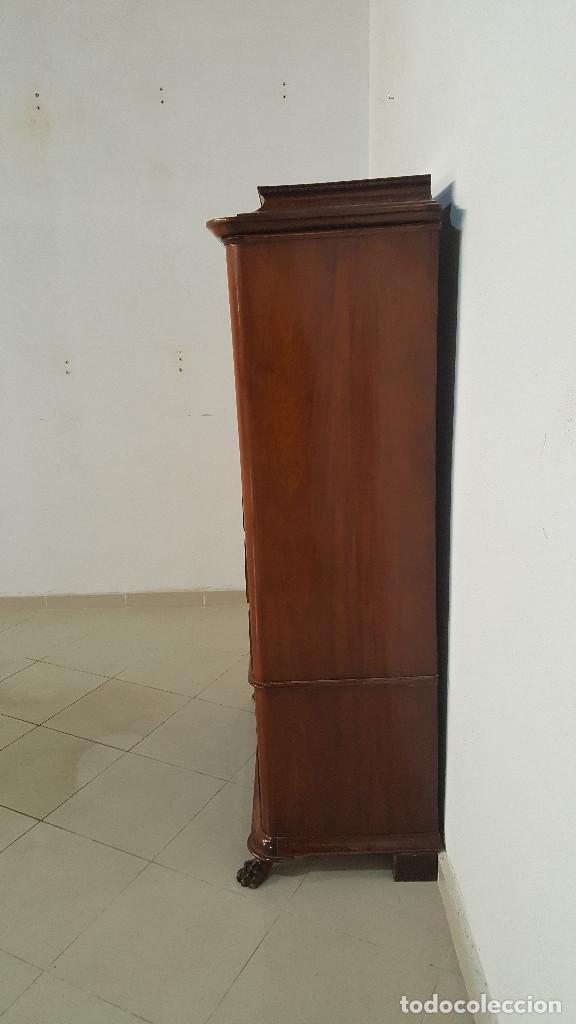 Antig&uuml;edades: COMODA SECRETER CAOBA - Foto 4
