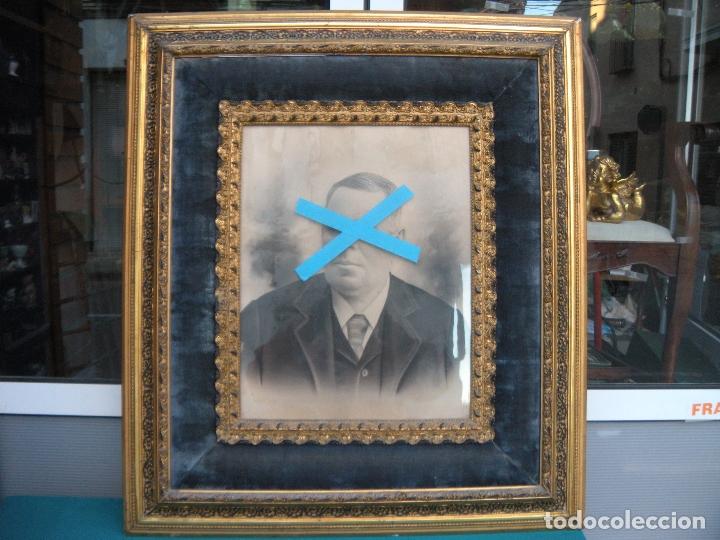 Antig&uuml;edades: ANTIGUO MARCO S. XIX PAN DE ORO. - Foto 1