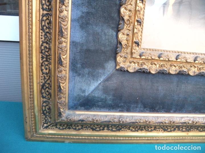 Antig&uuml;edades: ANTIGUO MARCO S. XIX PAN DE ORO. - Foto 3