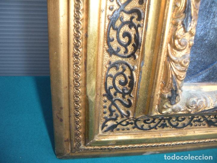 Antig&uuml;edades: ANTIGUO MARCO S. XIX PAN DE ORO. - Foto 4