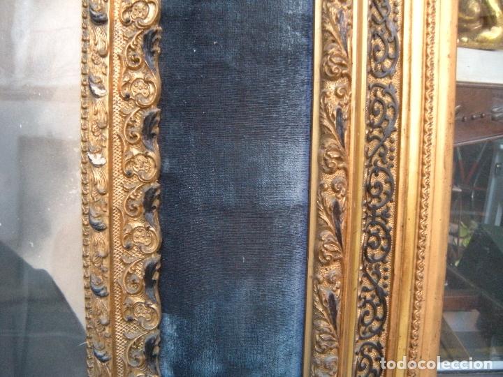 Antig&uuml;edades: ANTIGUO MARCO S. XIX PAN DE ORO. - Foto 11