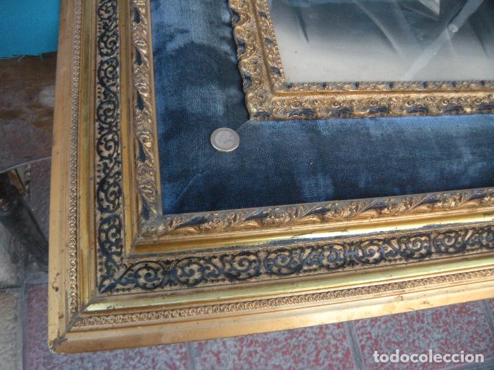 Antig&uuml;edades: ANTIGUO MARCO S. XIX PAN DE ORO. - Foto 14