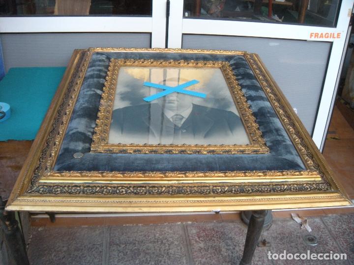 Antig&uuml;edades: ANTIGUO MARCO S. XIX PAN DE ORO. - Foto 16