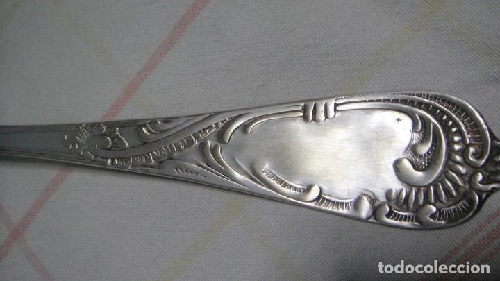 Antig&uuml;edades: cucharon  ba&ntilde;o de plata arg 1000 - Foto 2