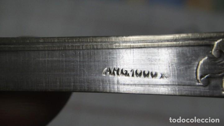 Antig&uuml;edades: cucharon  ba&ntilde;o de plata arg 1000 - Foto 4