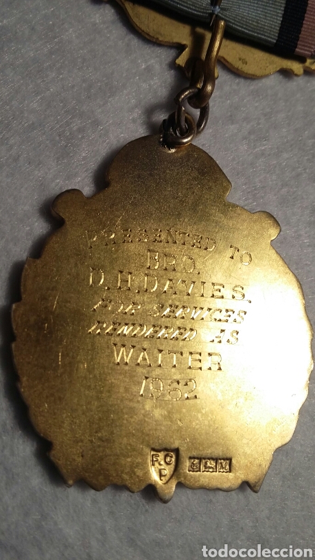 Antig&uuml;edades: Medalla mas&oacute;nica plata - Foto 5