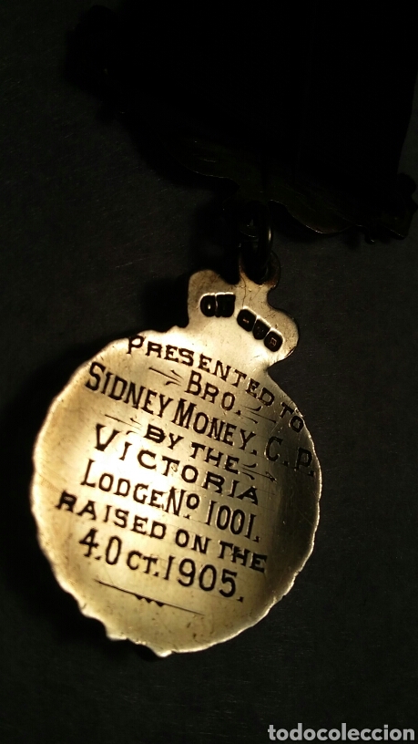 Antig&uuml;edades: Medalla mas&oacute;nica plata - Foto 5