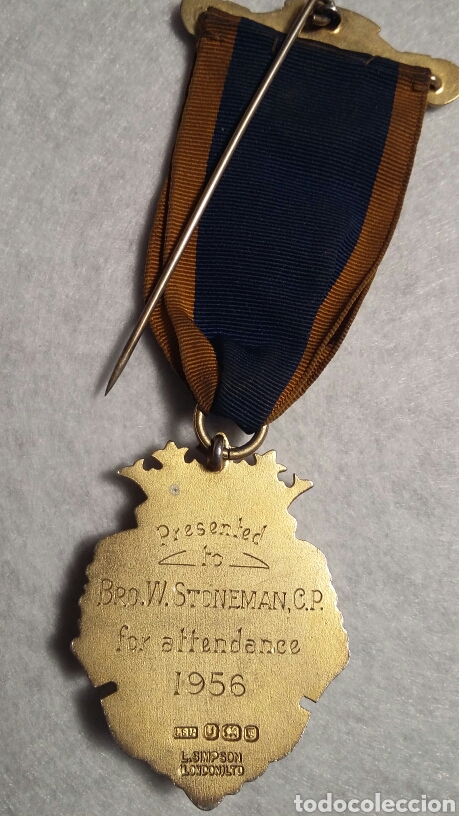 Antig&uuml;edades: Medalla mas&oacute;nica plata - Foto 4