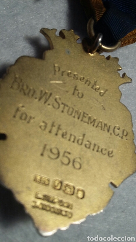 Antig&uuml;edades: Medalla mas&oacute;nica plata - Foto 5