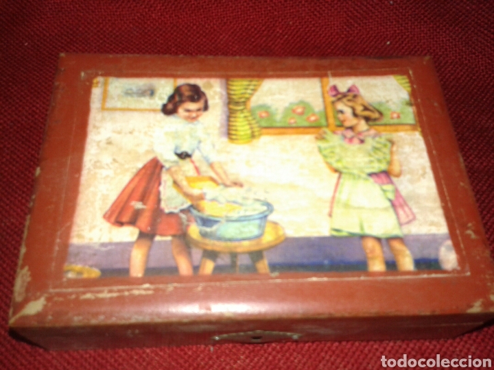 Antig&uuml;edades: ANTIGUA CAJA LITOGRAFIA - Foto 1